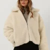 pas cher en vente Calvin Klein Manteau Teddy Back Ck Sherpa Short Jacket écru 19