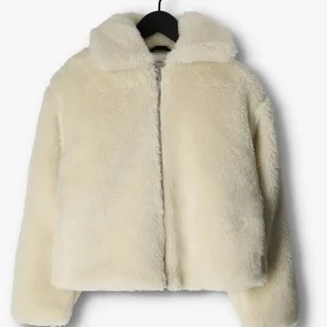 pas cher en vente Calvin Klein Manteau Teddy Back Ck Sherpa Short Jacket écru 13