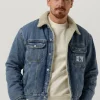 shopping pas cher Calvin Klein Veste En Jean Regular 90s Sherpa Denim Jacket En Bleu 17