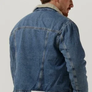 shopping pas cher Calvin Klein Veste En Jean Regular 90s Sherpa Denim Jacket En Bleu 9