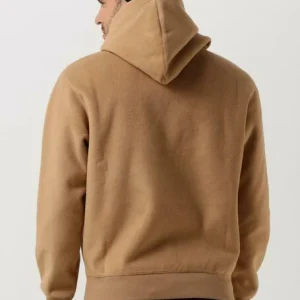 outlet soldes Calvin Klein Chandail Heavy Double Face Hoodie En Camel 9