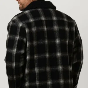 Calvin Klein Jack Check Sherpa Trucker Jacket En Noir Authentic Original licence 9