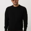 Calvin Klein Chandail Monogram Sleeve Badge Cn En Noir Meilleur Prix 19