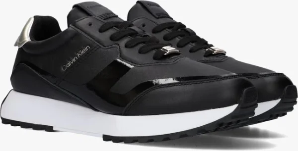 Réductions Calvin Klein Asy Skived Runner La Baskets Basses En Noir 3