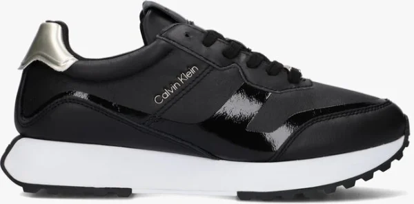 Réductions Calvin Klein Asy Skived Runner La Baskets Basses En Noir 1