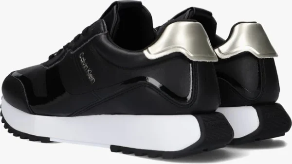 Réductions Calvin Klein Asy Skived Runner La Baskets Basses En Noir 4