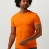 Calvin Klein T-shirt Micro Monolgo Tee En Orange site en ligne 19