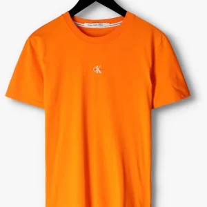 Calvin Klein T-shirt Micro Monolgo Tee En Orange site en ligne 13