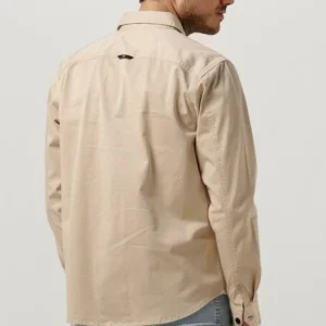 Calvin Klein Surchemise Monologo Badge Relaxed Shirt En Beige remise en ligne 9