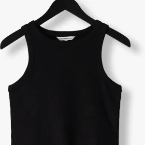 Calvin Klein Haut Rab Rib Tank Top En Noir soldes de Noël 13