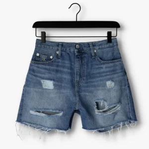 Paiement sécurisé Calvin Klein Pantalon Court Mom Short En Bleu 13