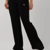 Calvin Klein Pantalon évasé Elongated Rib Pants En Noir Paris 19