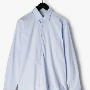 Calvin Klein Chemise Classique Poplin Stretch Slim Shirt Bleu Clair Meilleur Prix 13