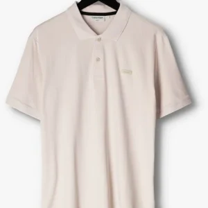 Calvin Klein Polo Smooth Cotton Slim Polo En Beige commentaire favorable 13