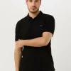 soldes en ligne Calvin Klein Polo Stretch Pique Slim Button Polo En Noir 17