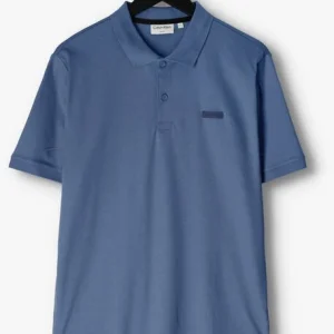 Calvin Klein Polo Smooth Cotton Slim Polo En Bleu marques de renommée 13