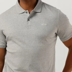 Livraison rapide Calvin Klein Polo Smooth Cotton Slim Polo En Gris 11