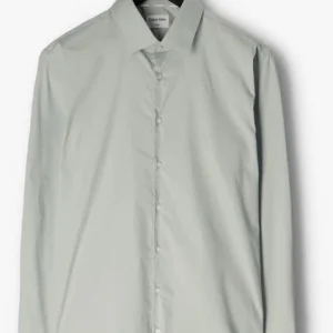 Prix très abordable Calvin Klein Chemise Classique Poplin Stretch Slim Shirt Menthe 13