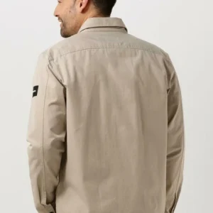 Calvin Klein Surchemise Cotton Nylon Overshirt En Beige Meilleur Service 9