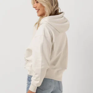 excellente qualité Calvin Klein Chandail Micro Monologo Hoodie Blanc 9