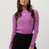 Calvin Klein Badge Rib Long Sleeve Lilas soldes en ligne 17