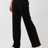 commentaire favorable Calvin Klein Pantalon Large Shiny Rib Wide Leg Pants En Noir 17