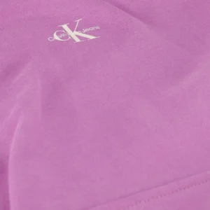 Calvin Klein Chandail Micro Monologo Hoodie Lilas à prix promos 15