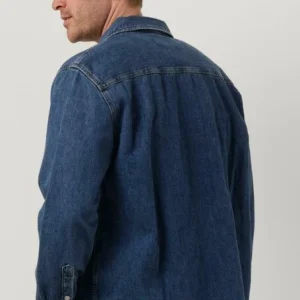 a Prix Discount Calvin Klein Veste En Jean Relaxed Linear Denim Shirt En Bleu 9