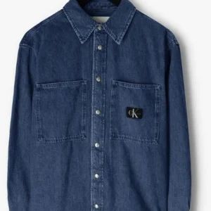 a Prix Discount Calvin Klein Veste En Jean Relaxed Linear Denim Shirt En Bleu 13