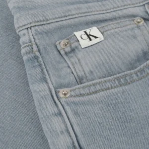 Officielle Calvin Klein Straight Leg Jeans Dad Jean En Bleu 15