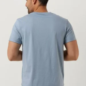 Calvin Klein T-shirt Badge Turn Up Sleeve En Bleu nouveau produit 9