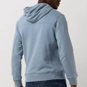 Calvin Klein Chandail Monologo Sleeve Badge Hoodie En Bleu économies garanties 9