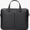 boutique en france Calvin Klein Ck Median Slim Laptop Bag Sac Pour Ordinateur Portable En Noir 19