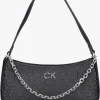 Calvin Klein Re-lock Shoulder Bag Emb Mono Sac Bandoulière En Noir site pas cher 19