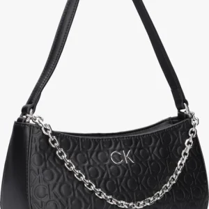 Calvin Klein Re-lock Shoulder Bag Emb Mono Sac Bandoulière En Noir site pas cher 9