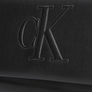 en ligne vente Calvin Klein Sculpted Ew Flap25 Pipping Sac Bandoulière En Noir 15