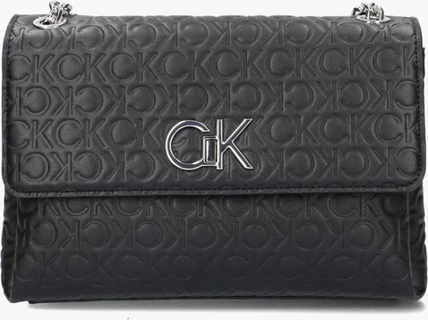 Calvin Klein Re-lock Ew Conv Xbody Emb Mono Sac Bandoulière En Noir Livraison gratuite 1