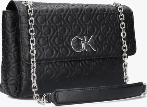 Calvin Klein Re-lock Ew Conv Xbody Emb Mono Sac Bandoulière En Noir Livraison gratuite 3