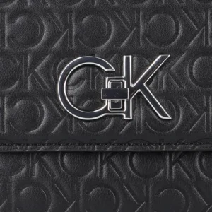 Calvin Klein Re-lock Ew Conv Xbody Emb Mono Sac Bandoulière En Noir Livraison gratuite 15