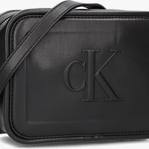 Calvin Klein Sculpted Camera Bag18 Pipping Sac Bandoulière En Noir dernières 9