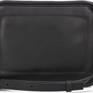 Calvin Klein Sculpted Camera Bag18 Pipping Sac Bandoulière En Noir dernières 11