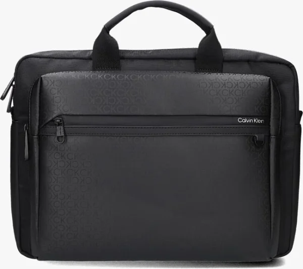 Calvin Klein Daily Tech Conv 2g Laptop Mono Sac Pour Ordinateur Portable En Noir le grand escompte 1