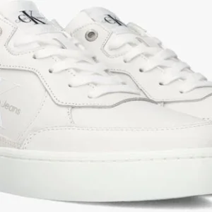 Calvin Klein Classic Cupsole Mono Baskets Basses En Blanc Top ventes 10