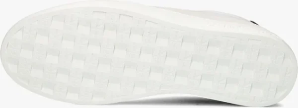 Calvin Klein Classic Cupsole Mono Baskets Basses En Blanc Top ventes 5