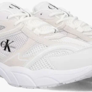 Calvin Klein Retro Tennis Dames Baskets Basses En Blanc vente chaude 9