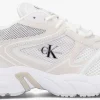 Calvin Klein Retro Tennis Dames Baskets Basses En Blanc vente chaude 20