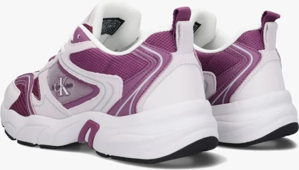 Meilleur Prix Garanti Calvin Klein Retro Tennis Dames Baskets Basses En Violet 4