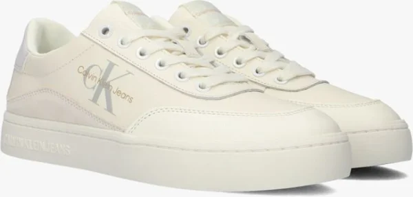 magasin solde Calvin Klein Classic Cupsole Baskets Basses En Beige 3