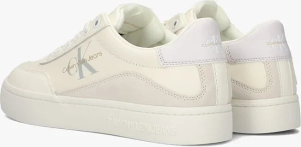 magasin solde Calvin Klein Classic Cupsole Baskets Basses En Beige 4