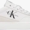 Calvin Klein Classic Cupsole Baskets Basses En Blanc prix de gros 20